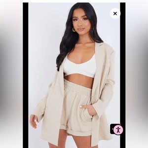 Blazer and shorts set from PLT. Size 6, fits Petite.